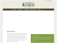Tablet Screenshot of exploreandgrow.org